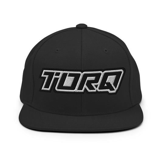 Casquette Snapback - Logo TORQ - Noir et Blanc